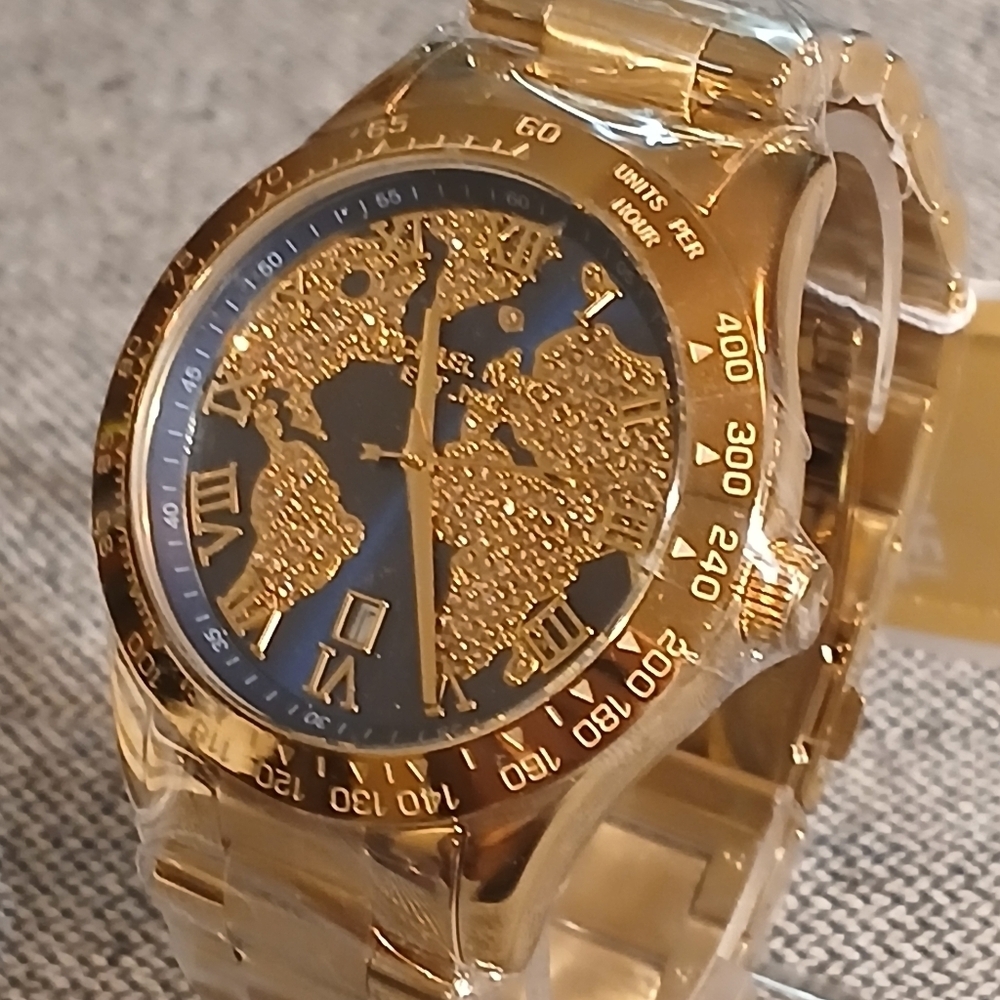 Micheal Kors Layton Blue Pave Crystal Dial MK 6243 Womens Watch - Picture 6 of 16